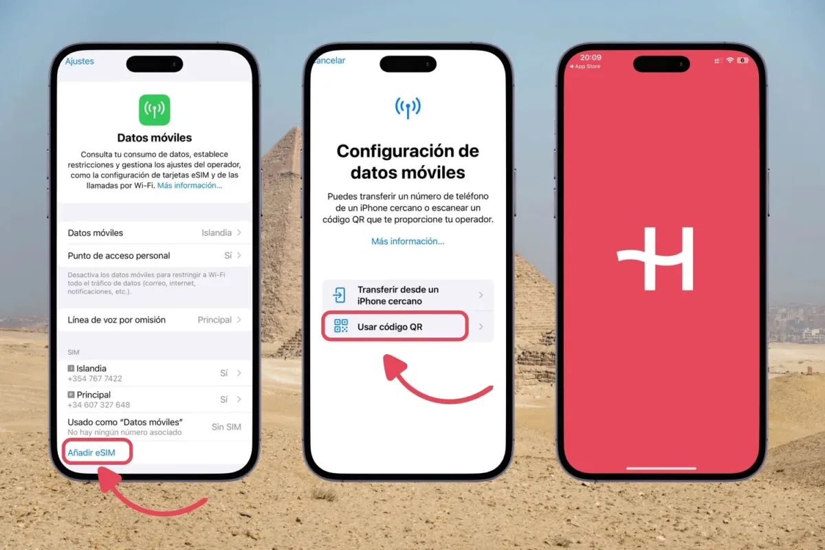 tener internet en Egipto