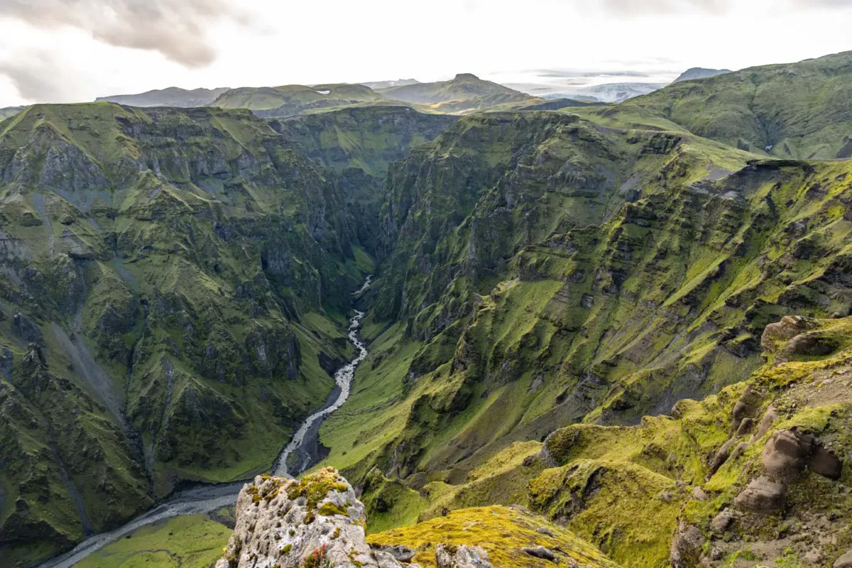 Cañón de Thakgil en Islandia