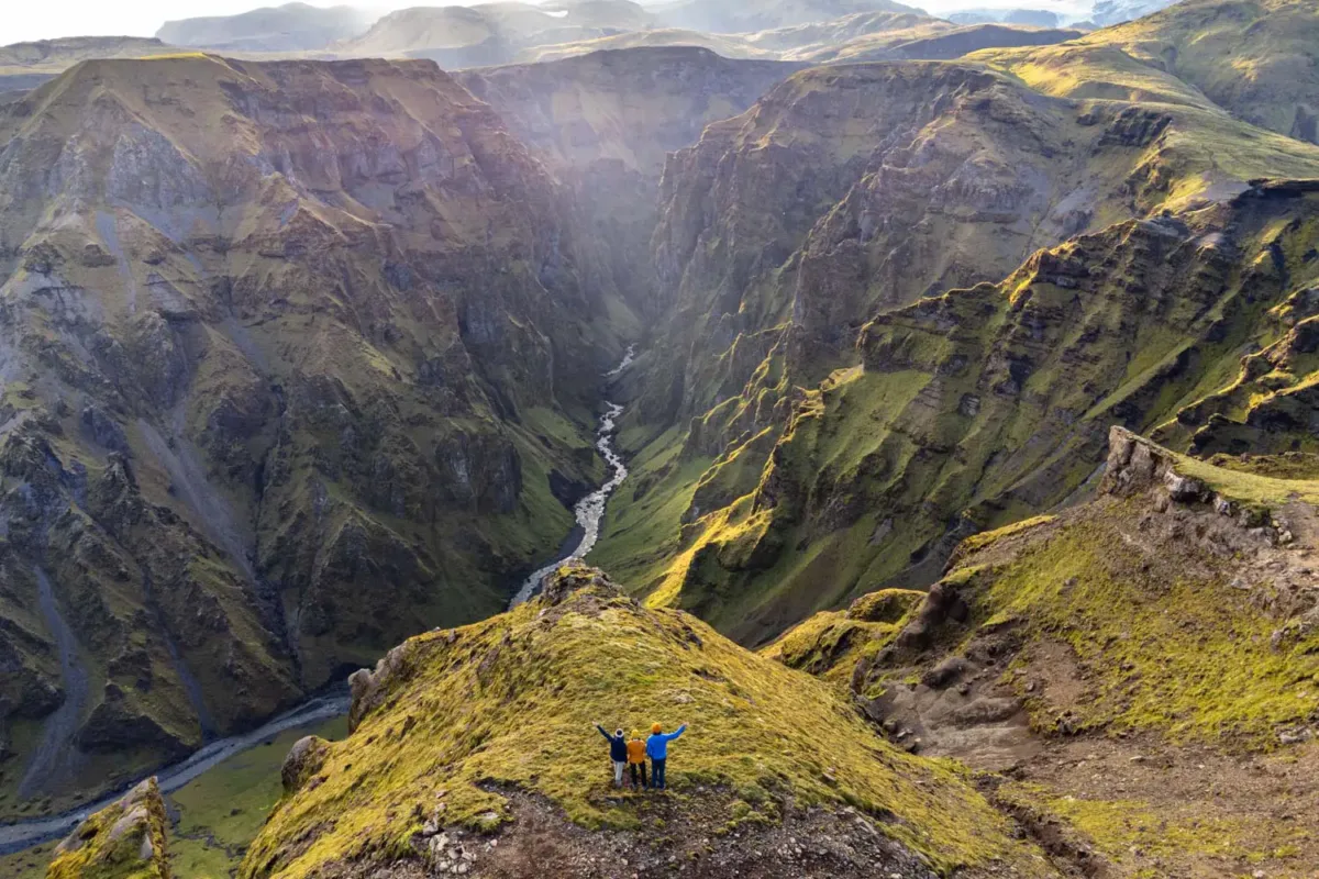 Cañón de Thakgil en Islandia