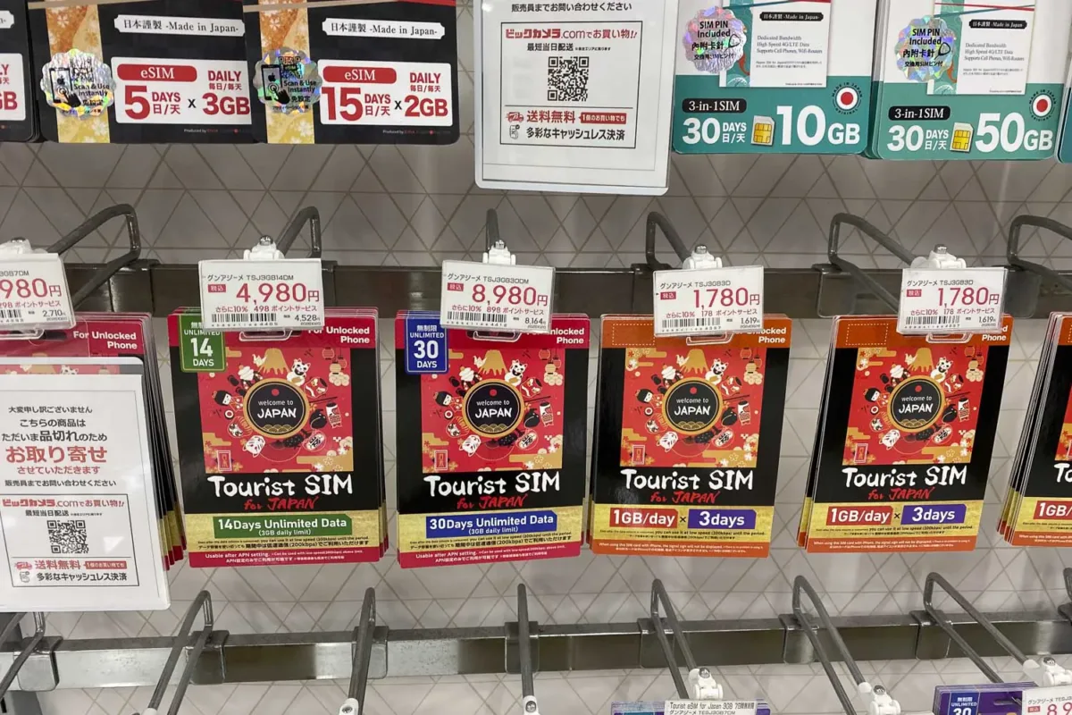 tarjetas SIM japonesas
